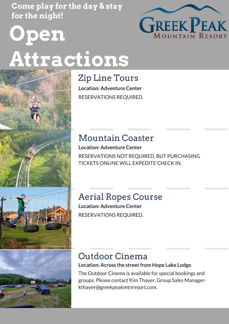 Greek Peak News Attractions